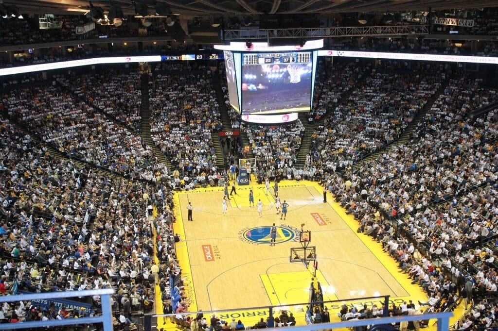 Basketball stadium with audience indicating Fan Culture